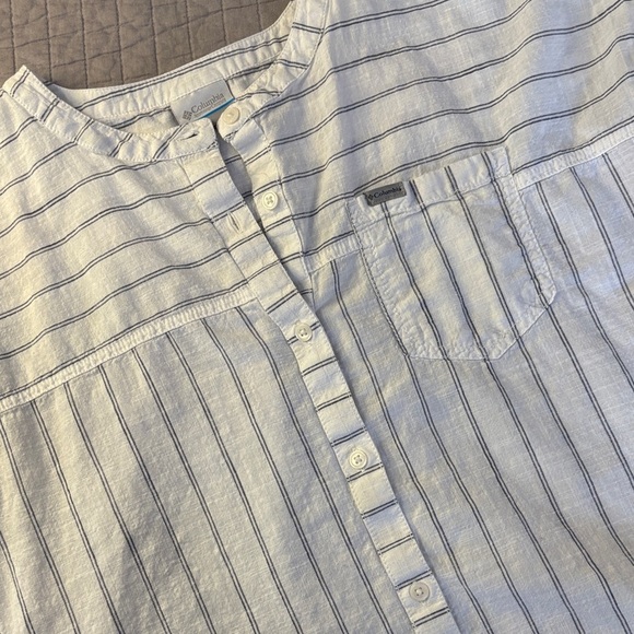 100% Cotton Casual Striped Button-Down Shirt - Picture 8 of 9